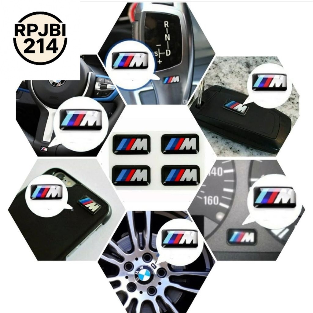 PART BMW Emblem sticker stiker BMW Mpower Mtech M3 logo stir velg
