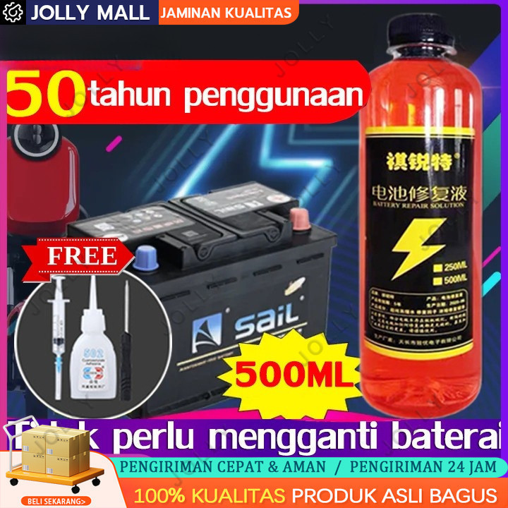 (Berikan Alat)  Solusi Perbaikan Baterai Cairan Baterai Solusi Air Elektrolit Air Untuk Aki Kendaraa