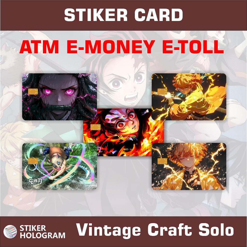 Stiker Sticker Skin Card  Garskin ATM Anime Kimetsu No Yaiba / Demon Slayer