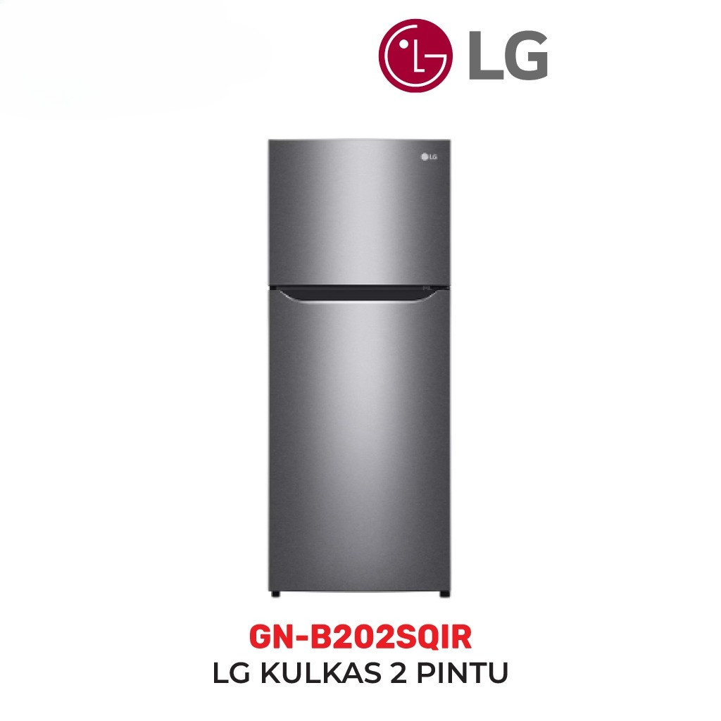 LG Kulkas 2 Pintu 202 Liter No Frost - GN-B202SQIR