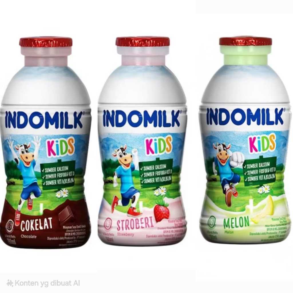 TBS Indomilk 190 Ml Susu Indomilk Kemasan Botol