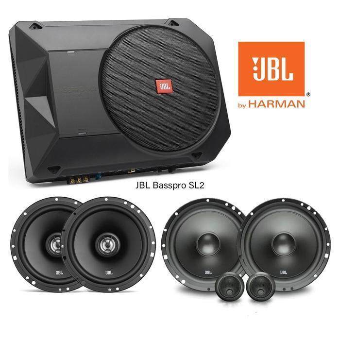 PAKET AUDIO MOBIL JBL BY HARMAN CARDON FULL SET SUB KOLONG