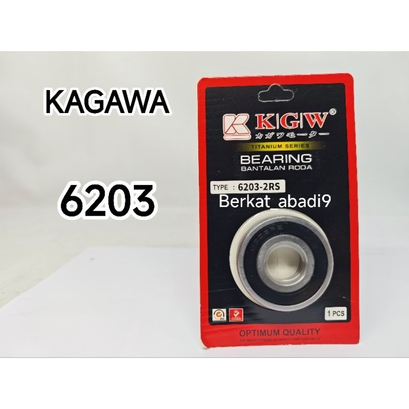 6203-2RS KAGAWA Klahar Lahar Kolahar Kelahar Bearing 6203