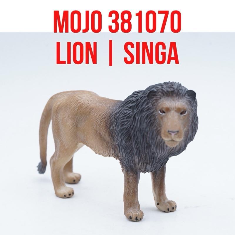 MOJO 381070 Lion Africa Singa Jantan Afrika Panthera leo Mainan Binatang Miniature Hewan Animal Figu