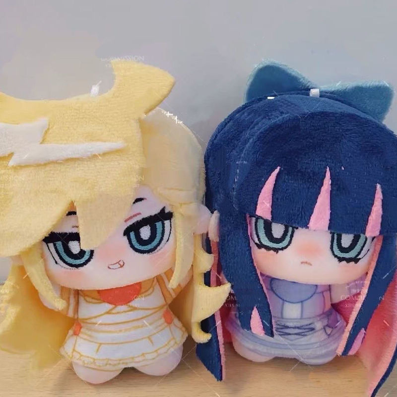 10cm Cute Anime Panty & Stocking with Garterbelt Plushies Panty and Stocking Figure Plush Stuffed Do