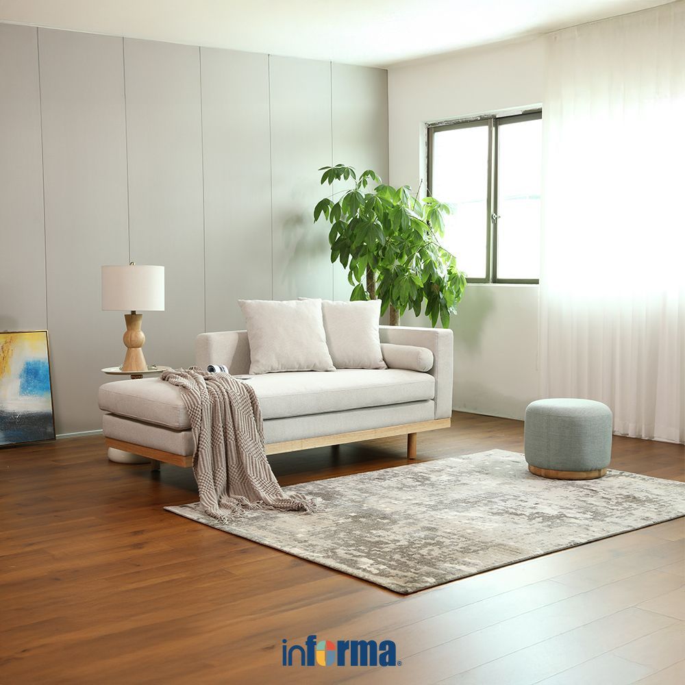 Informa Nordia Baguette Sofa Bed Fabric - Krem Sofa Lipat Tempat Tidur Lipat Sofa Minimalis Sofa San