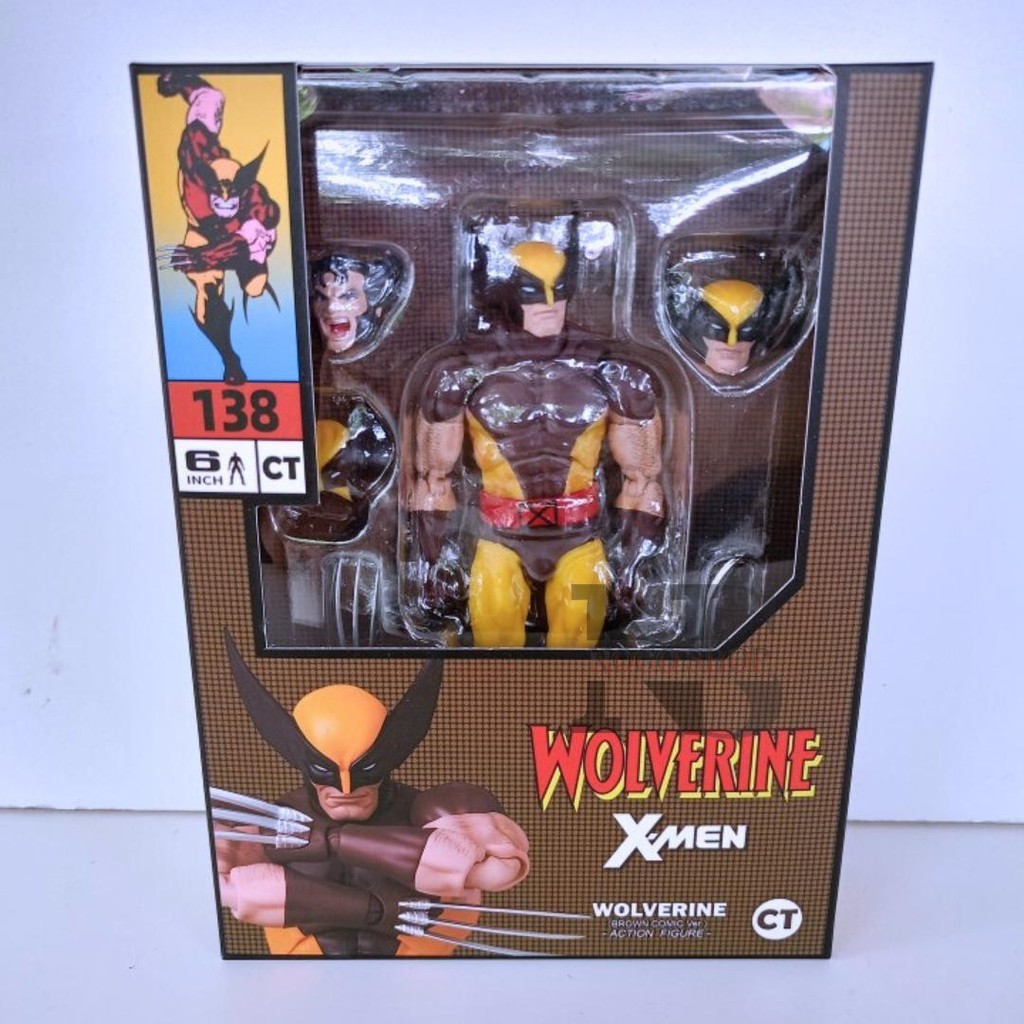 Mafex 138 Wolverine Hulk Deadpool Brown Comic Ver. Movie Model Statue CT Toys