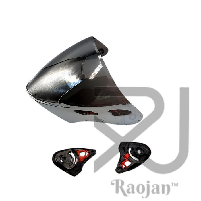 Kaca helm NJS Kairoz Visor helm NJS Kairoz - Iridium Silver, Tanpa kardus