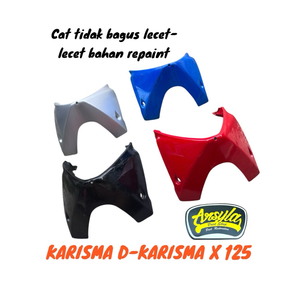 TERLARIS cover body sambungan bawah sayap karisma d karisma x karisma 125 ori nos
