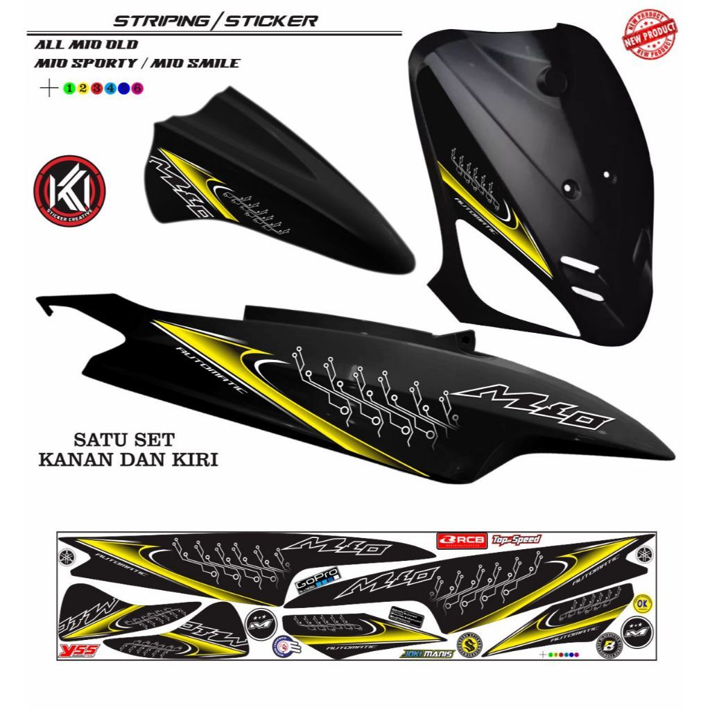 NEW STRIPING STICKER MOTOR MIO OLD SPORTY NEW LIS SIMPEL DAN ELEGAN STRIPING AWET ANTI PUDAR VARIASI