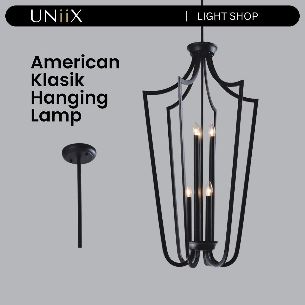 UNiiX - LG80512 | Lampu Gantung Hias Untuk Teras Model American Klasik atau Klasik Modern Cocok Untu