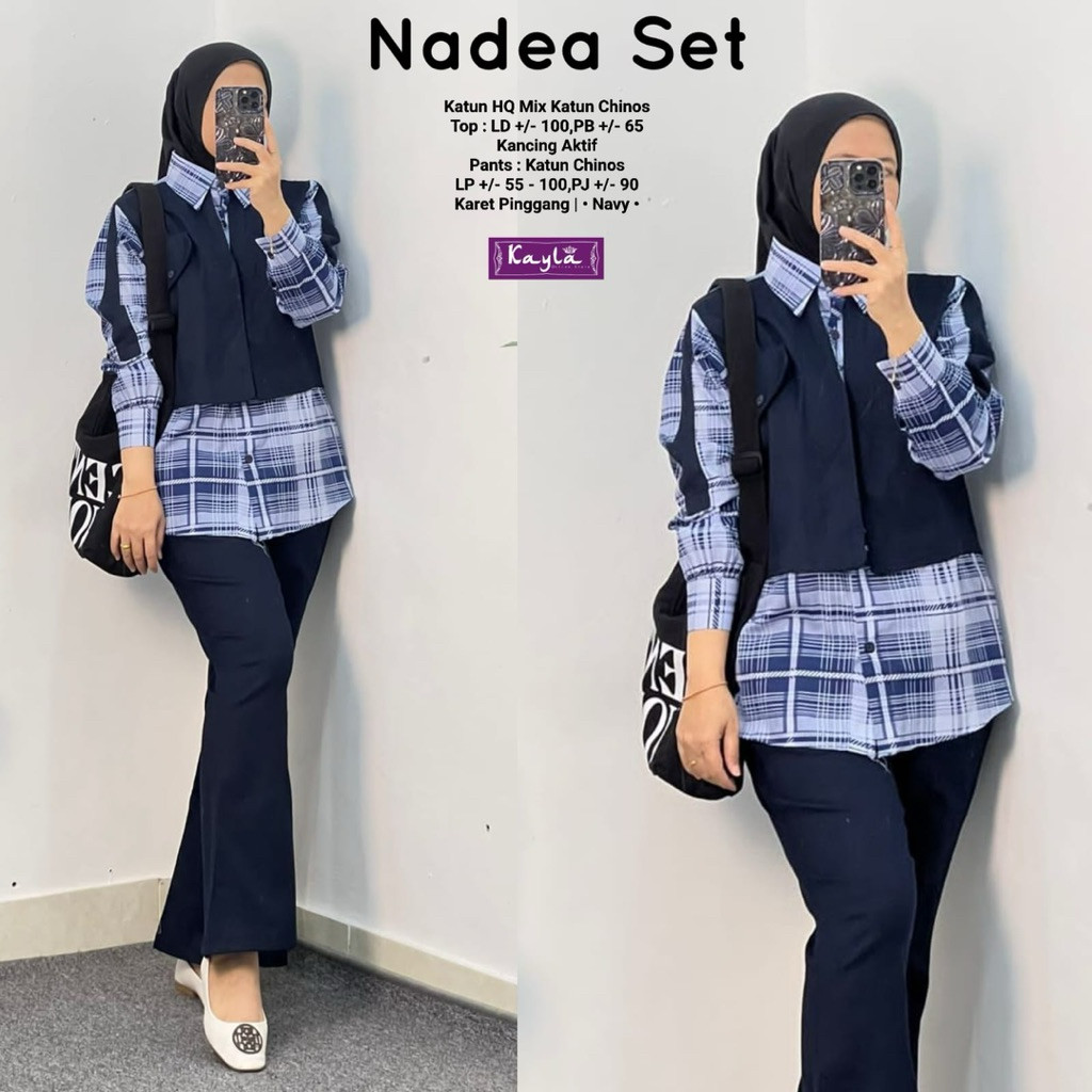 Nadea Set  Kayla Setelan Celana Best Seller alya store