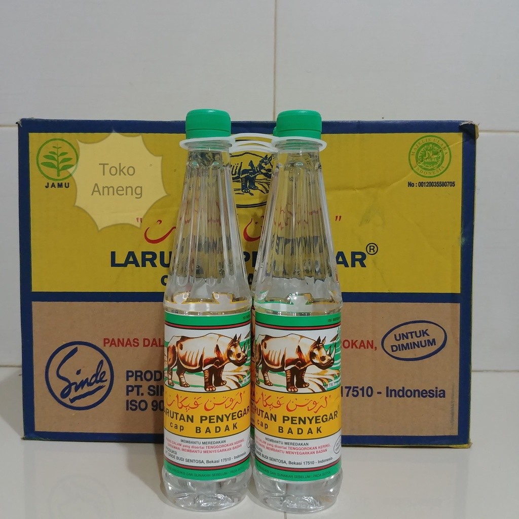JRstore - JHN - Larutan Botol Besar Cap Badak 500ml - 1 Dus (24 pcs)