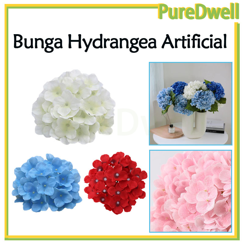 artificial hydrangea artificial jumbo/artificial flower bunga hydrangea plastik dekorasi/artificial 