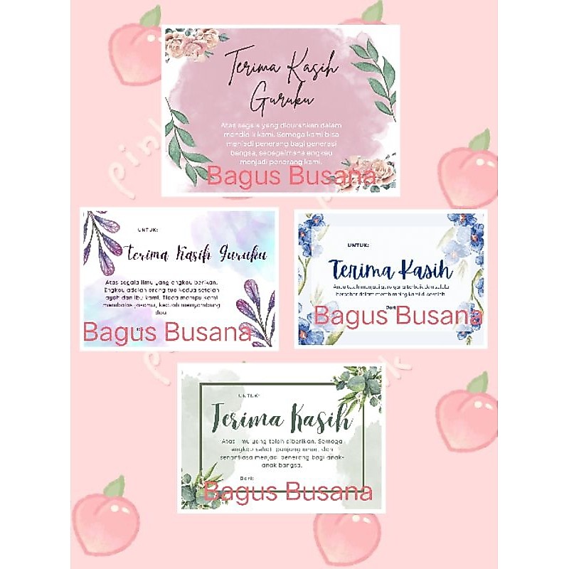 [1 pcs] kartu ucapan guru kartu ucapan untuk guru kartu ucapan terima kasih guru kartu ucapan hari g