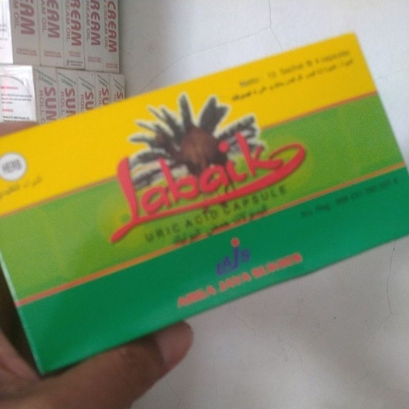 KAPSUL HERBAL LABAIK obat herbal asam urat Uric acid capsule Labaik isi 12saset x 4 kapsul Labaik