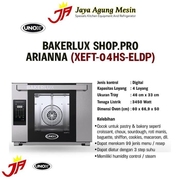 Electric Oven / Oven Listrik Unox Ariana XEFR-04HS-ELDP