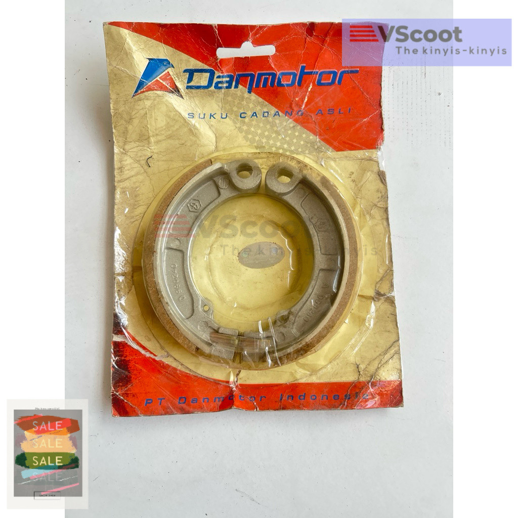 Kampas Rem Belakang Rear Brake Jaw untuk Rear Drum Brake Tromol Belakang Ring 8 R8 Original Danmotor