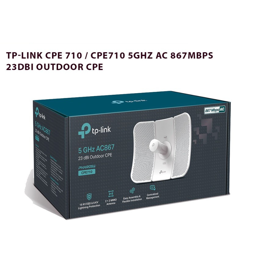 TP-Link CPE 710 / CPE710 5GHz AC 867Mbps 23dBi Outdoor CPE