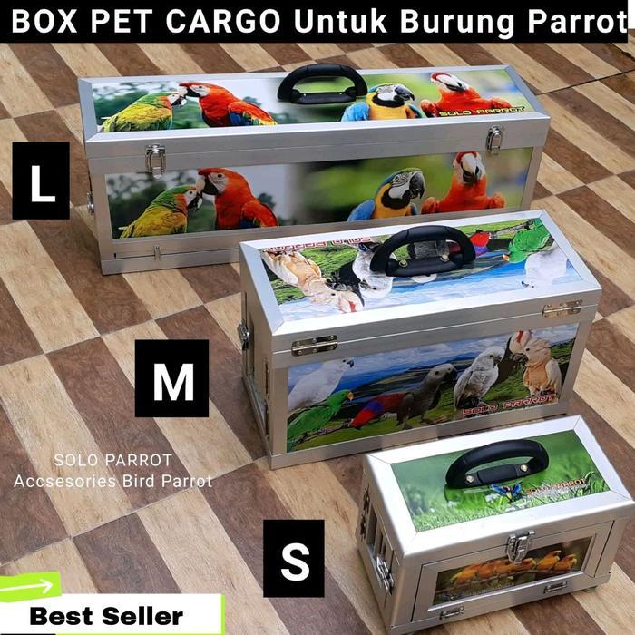 Pet Box Cargo untuk Burung Parrot ukuran S