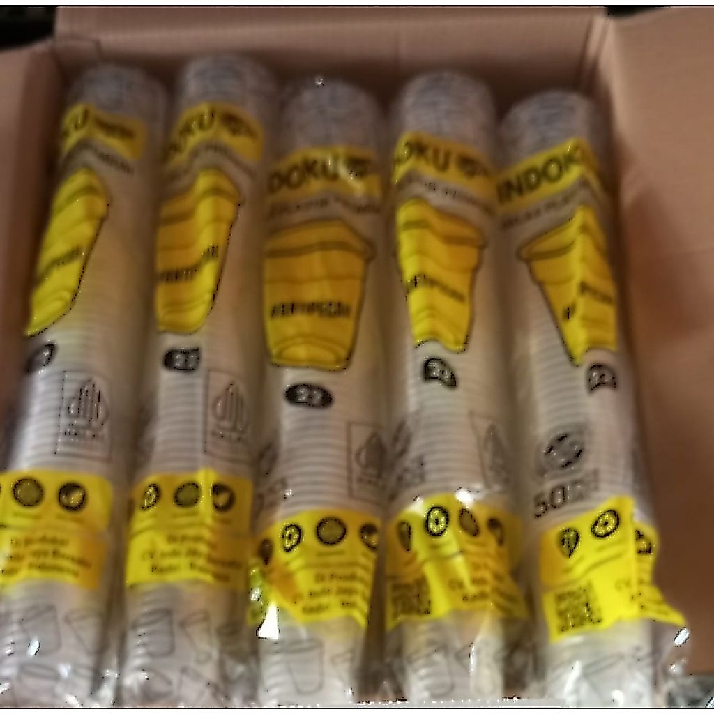 1 karton Cup 22 Oz Datar,Oval,Slim 12oz,14oz,16oz,18ozBENING,KoKoH 1000pcs/20slop