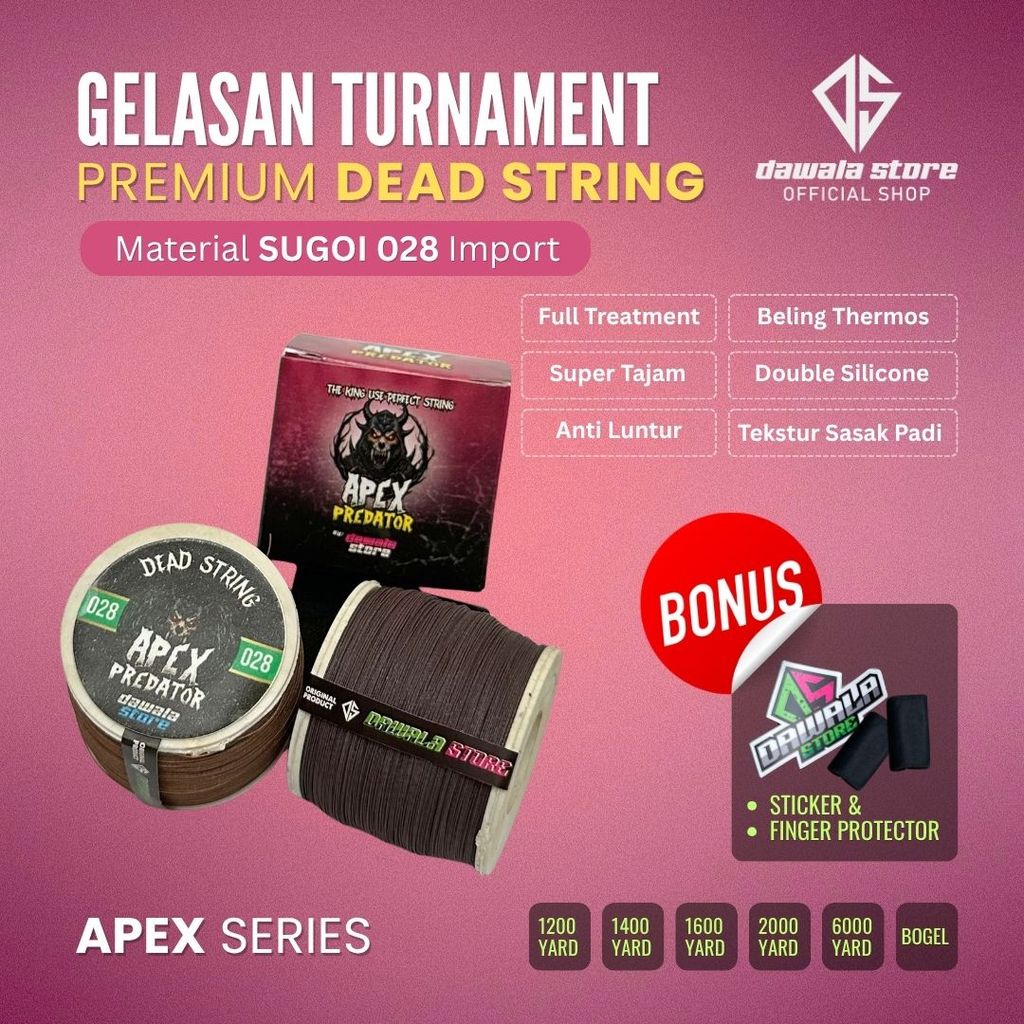 APEX PREDATOR Gelasan MATOT SUGOI ORIGINAL PREMIUM 028/030 KLOS BOGEL - IMPORT (Bahan super kuat dan