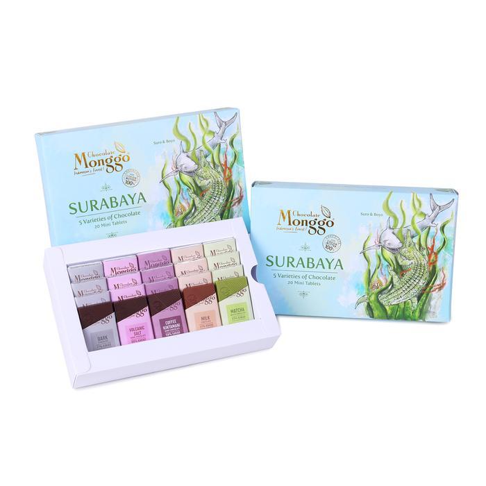 Chocolate Monggo | Oleh-oleh Surabaya Cokelat Mix Flavours | Souvenir Khas Surabaya - Surabaya Box