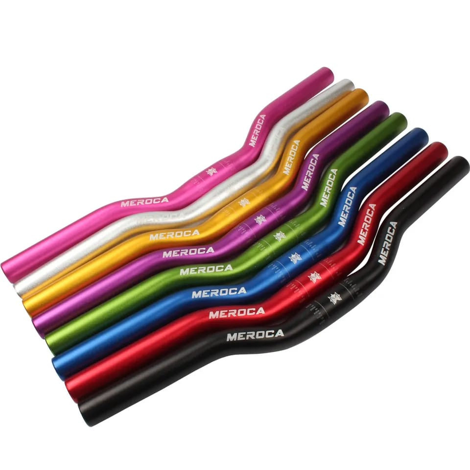 Foto Meroca Handlebar Stang clamp diameter 25.4 x 400 rise 30 mm sepeda anak Pushbike Balance bike Alloy