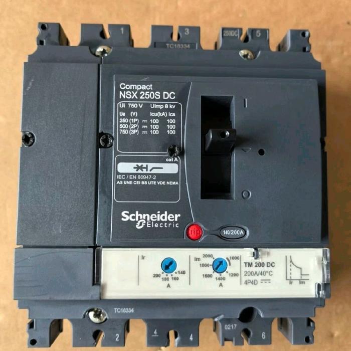 MCCB NSX100F DC 4P 100A 36KA NSX100F44DC100 SCHNEIDER