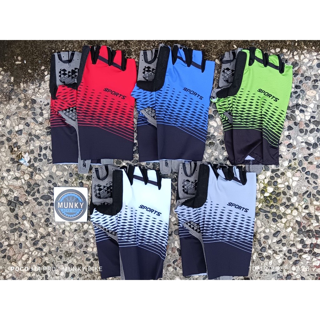 Foto Sarung Tangan cycling hand glove half finger Breathable untuk Sepeda gowes motor Gel