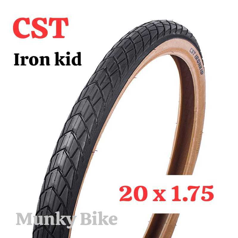 Foto Ban Luar CST Iron Kid 20 x 1.75 Tanwall Skinwall Coklat Premium Non Foldable Sepeda BMX Seli