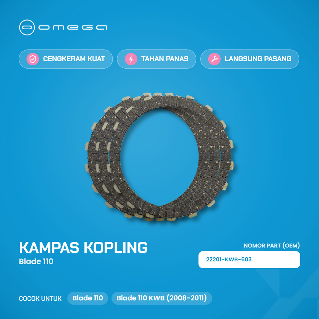 NOXPIT Kampas Kopling Blade 110 Blade 110 KWB 22201-KWB-603