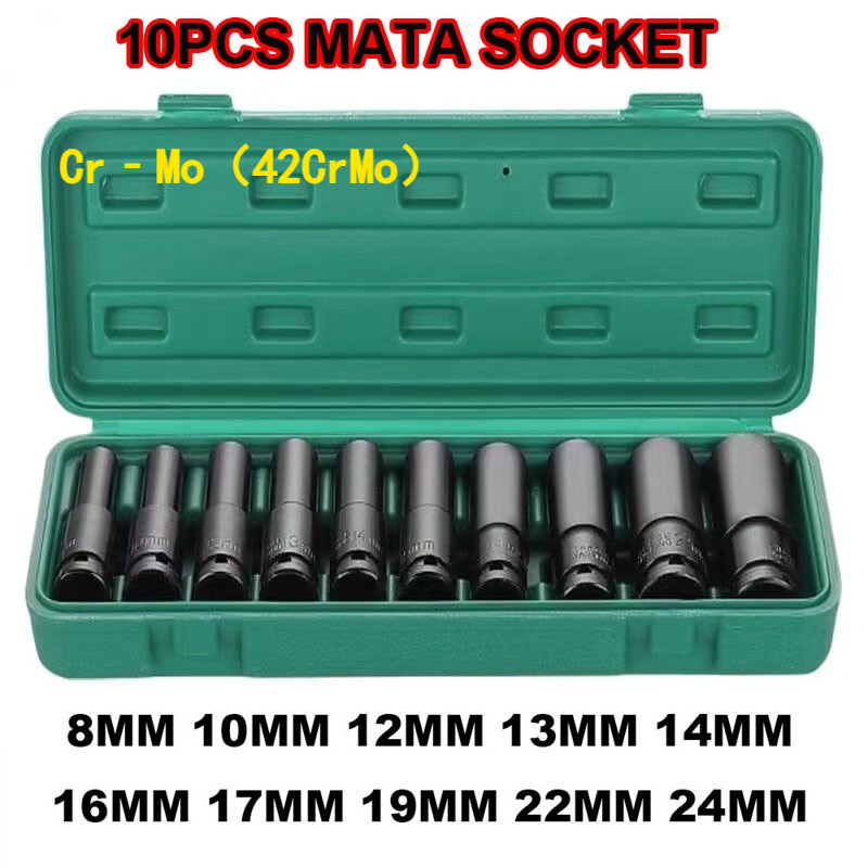 Mata Socket 1/2 Impact Kunci Socket/Kunci shock Impact socket set/Impact sock impact wrench Mata