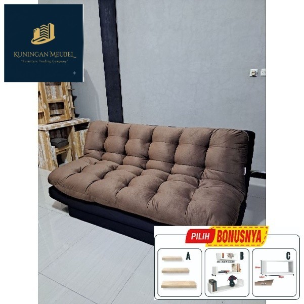 PROMO Sofa Bed / Sofabed Lipat Silicon / Sofa 3 Seater / Sofa Santai Minimalis  Kuningan Majalengka 