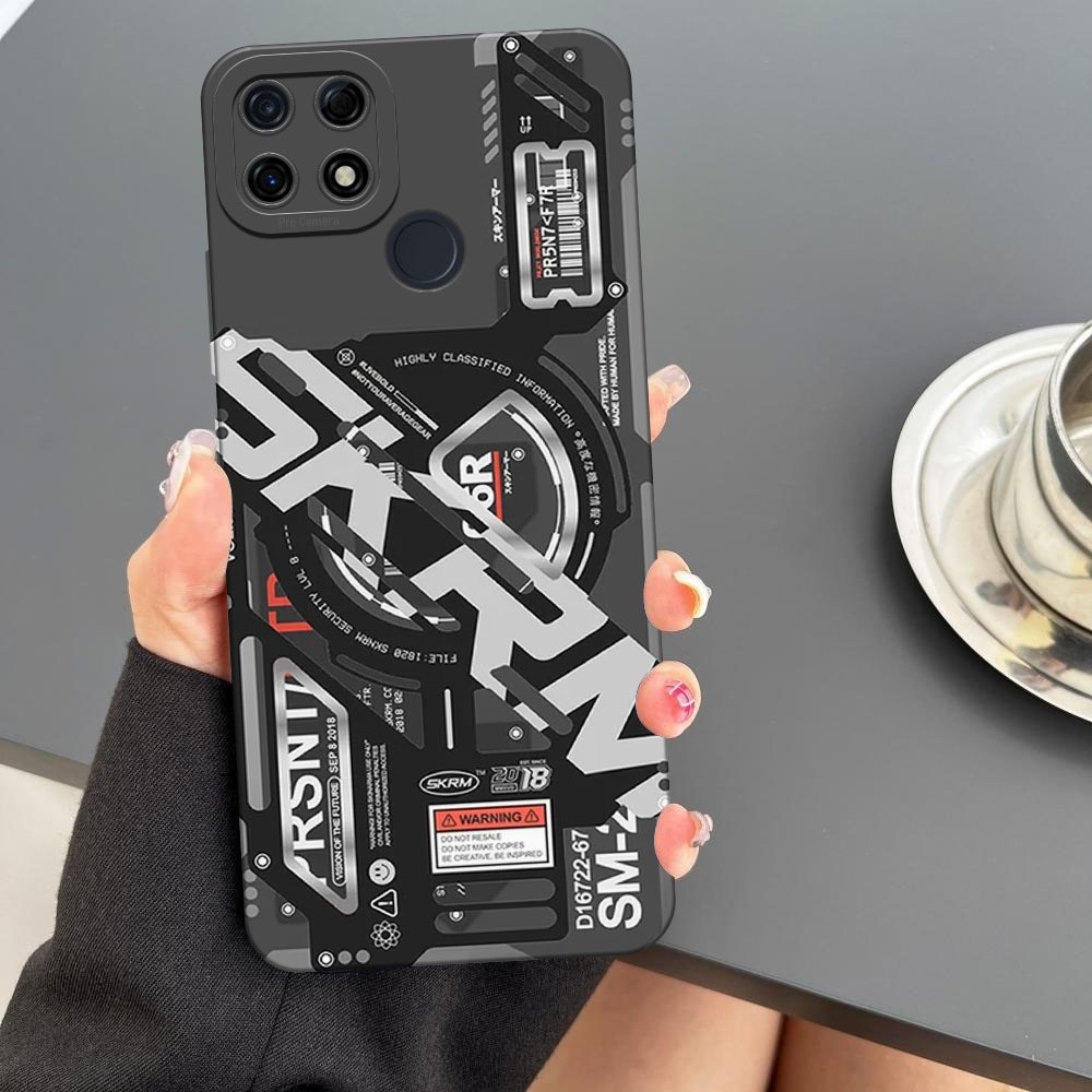 Softcase Realme Narzo 20 / Narzo 30A / Narzo 50A - Motif Mesin , Silikon Pro Camera, Casing HP, Peli