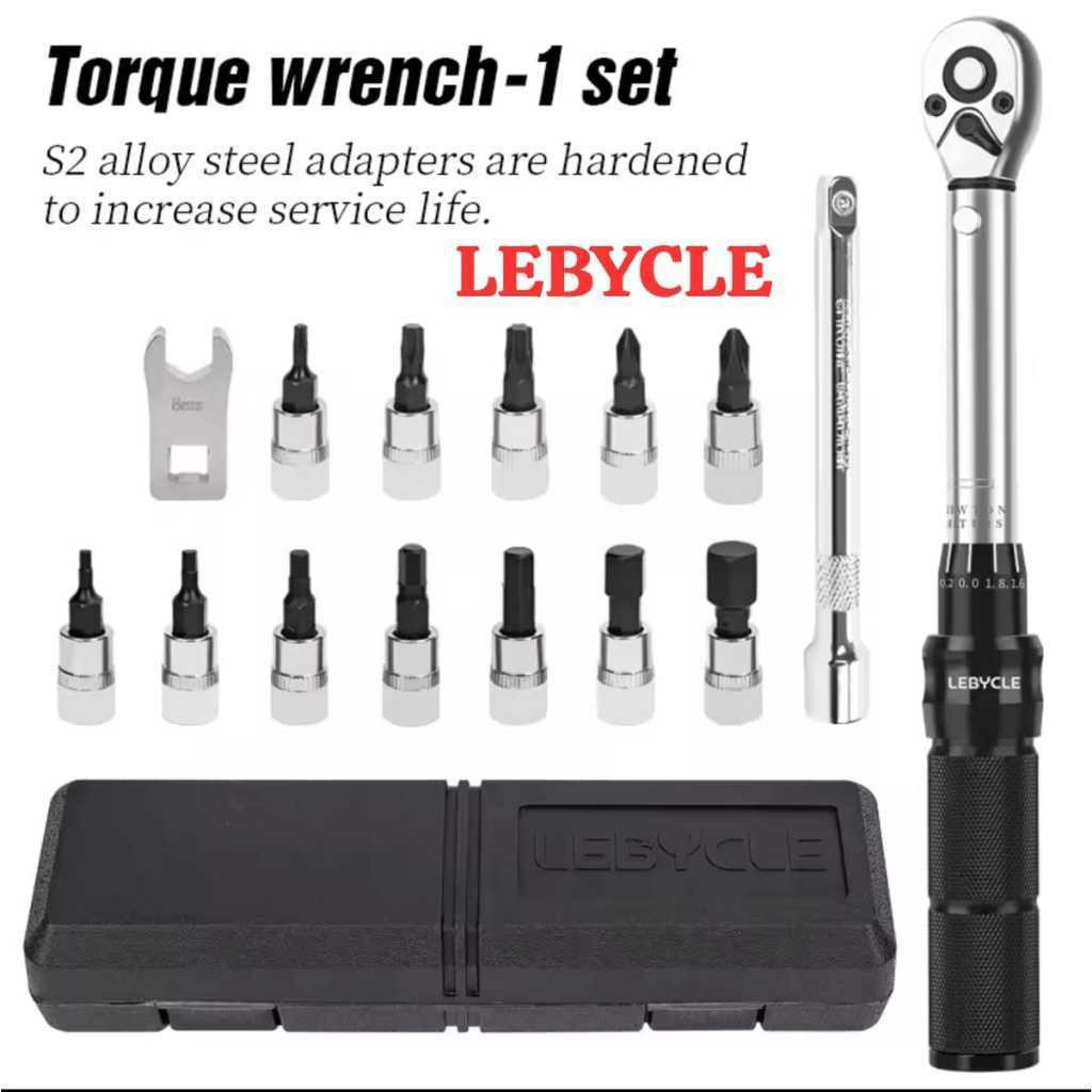 Foto Lebycle Kunci Alat Torsi Sepeda Torque Wrench Toolset Konci Momen 2-24 Nm