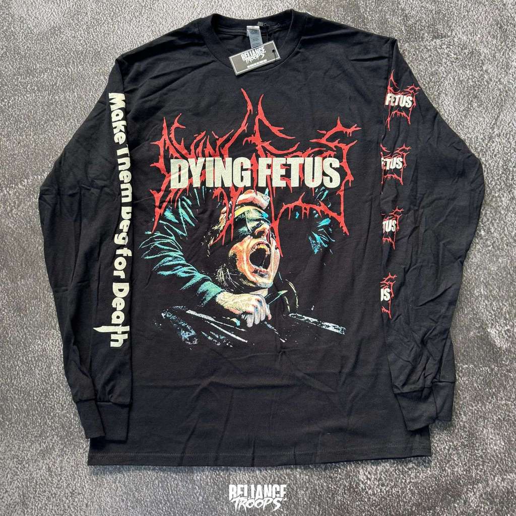 Longsleeve Official | Dying Fetus - Make Them Beg Tour 2024 (Black)