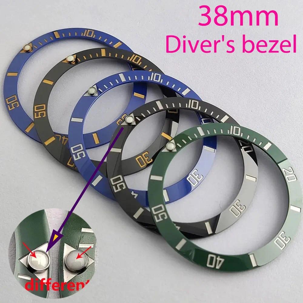 high quality 38mm watch bezel insert Ceramic watch bezel insert watch accessories suitable for diver