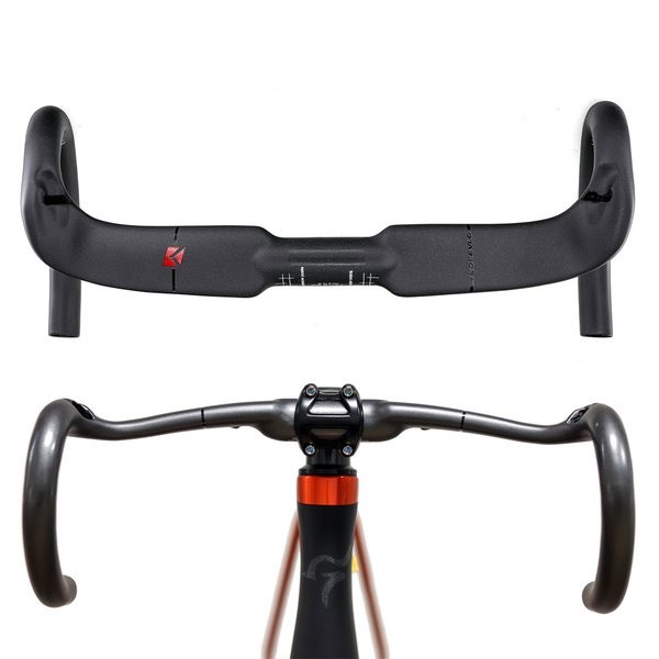 Dropbar KONCELVO REDL Carbon aero  380mm 400mm 420mm 440mm 380 400 420 440 mm stang Handlebar balap 