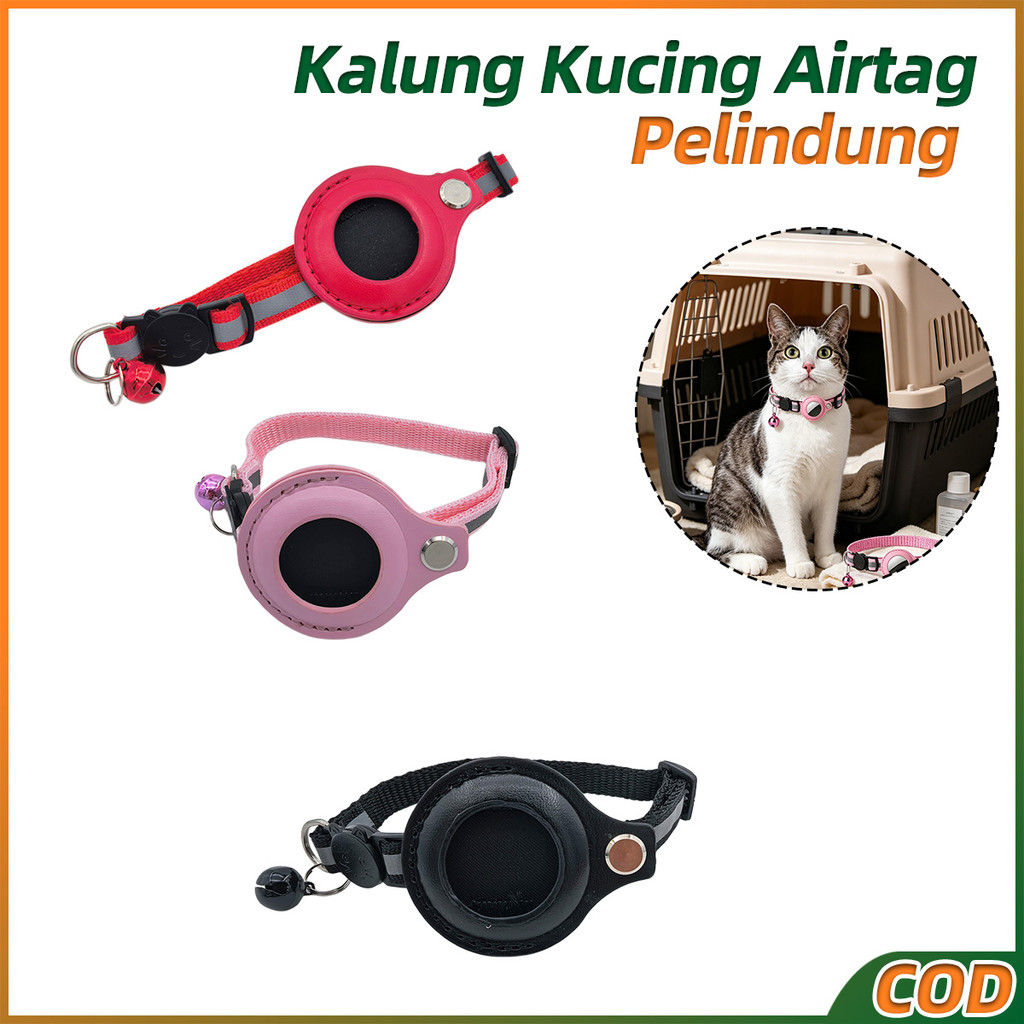ABEGUST - Kalung Kucing Airtag Kalung Airtag Kucing Kalung Kucing Anti Hilang Kalung Kucing Gps