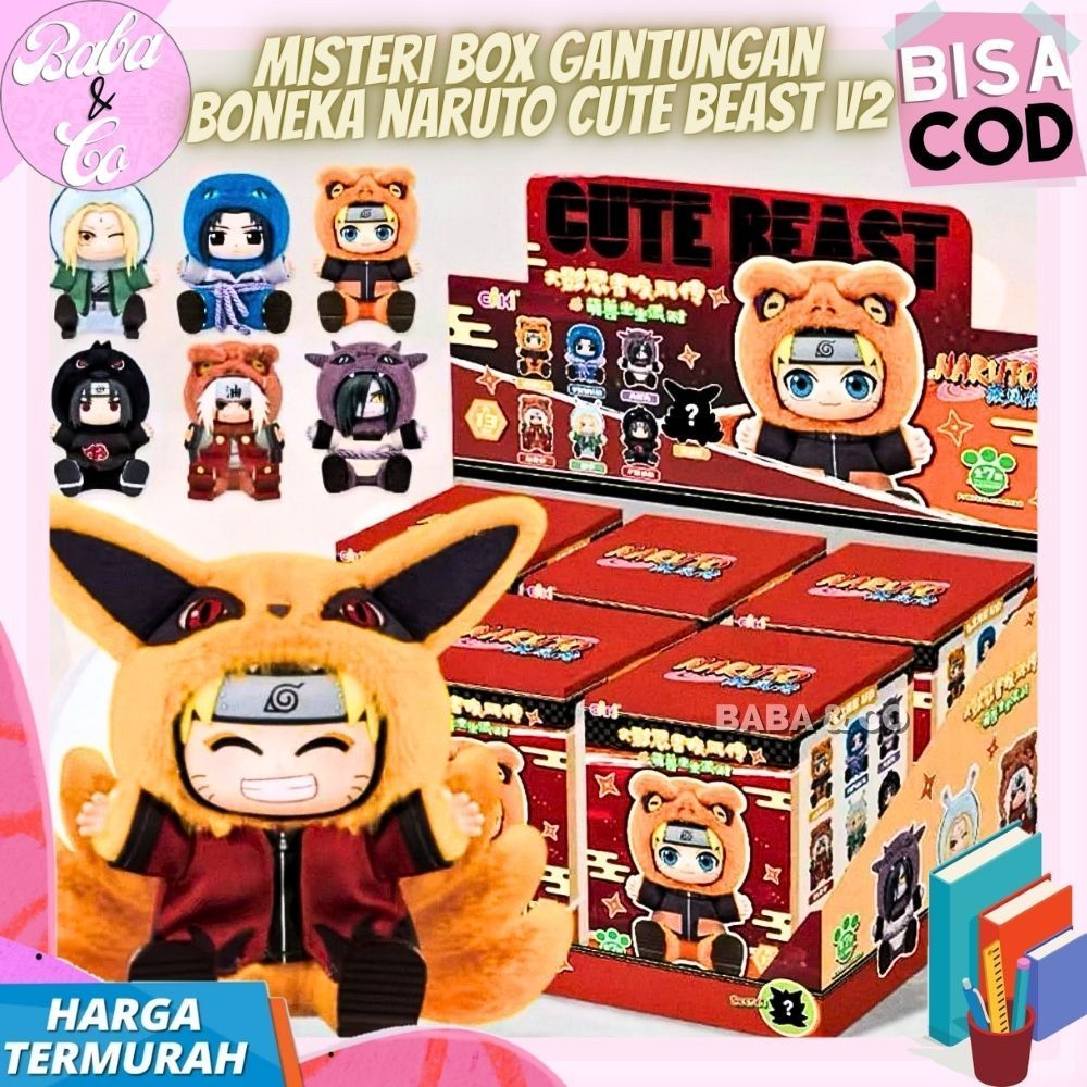 MISTERI BOX BONEKA NARUTO BEAST V2 COSTUM NARUTO BLIND BOX GANTUNGAN BONEKA LUCU IMUT NARUTO CUTE BE