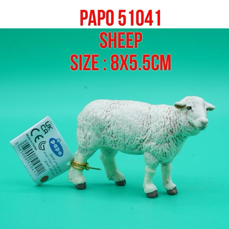 PAPO 51041 Sheep Domba Gibas Biri Biri Ovis Aries | Mainan Figure Binatang Miniature Hewan Animal Fi