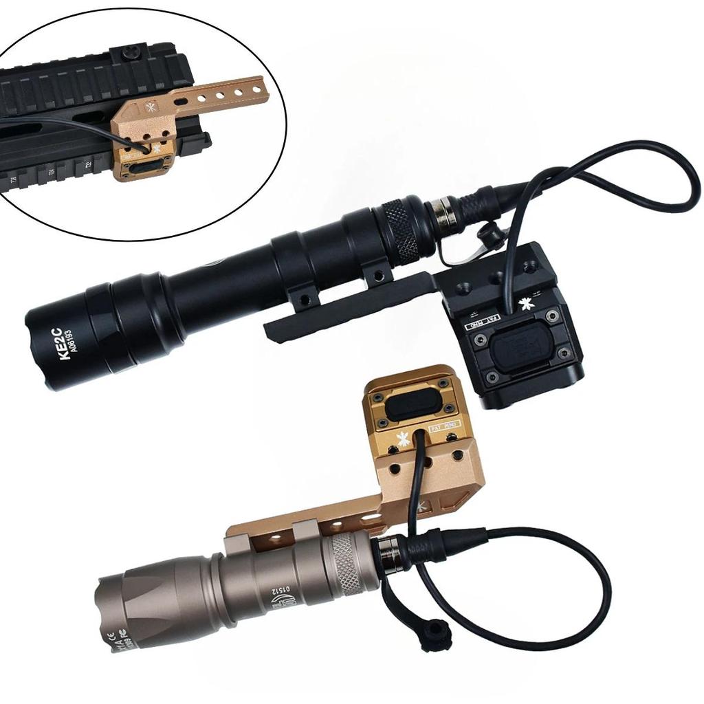 Unity Switch Flashlight Offset Mount For Surefire M600 M300 Pressure SF Plug Light Pressure Switch w