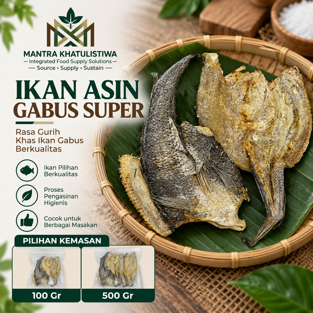 IKAN ASIN GABUS SUPER - IKAN ASIN GABUS KERING KUALITAS SUPER