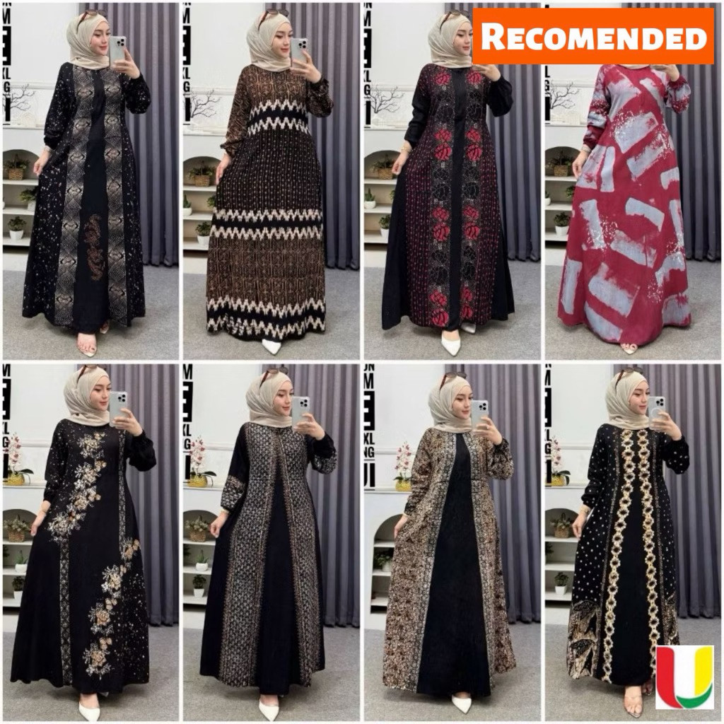 Batik Usman - Gamis Kekinian Terbaru 2026 Baju Wanita Rayon Premium Twill