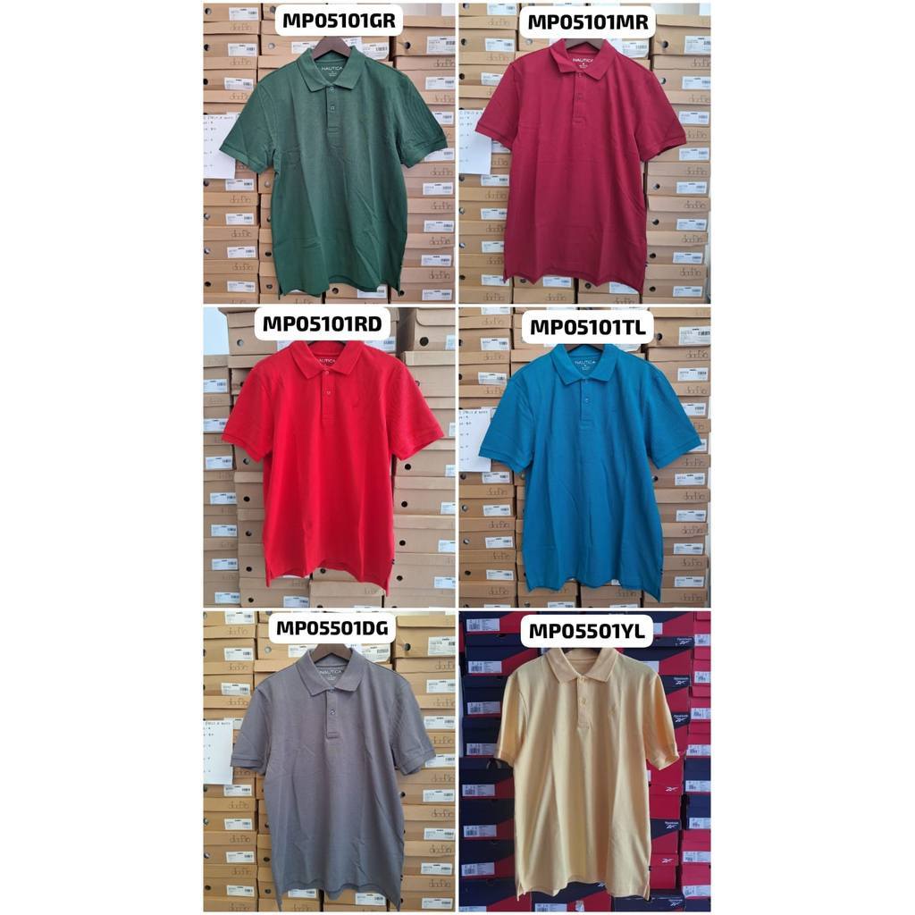 ORIGINAL SALE 70% KAOS NAUTICA POLO MP05501YL/MP05101GR/MP05101MR/MP05101RD/MP05101TL/MP05501DG MEN