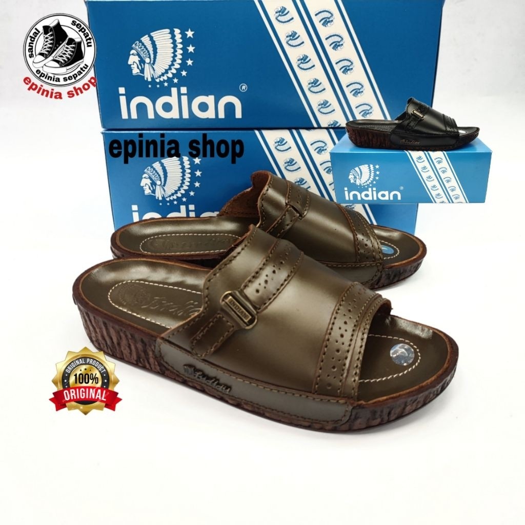 NEW_ SANDAL KULIT PRIA INDIAN 437- SANDAL DEWASA INDIAN ORIGINAL