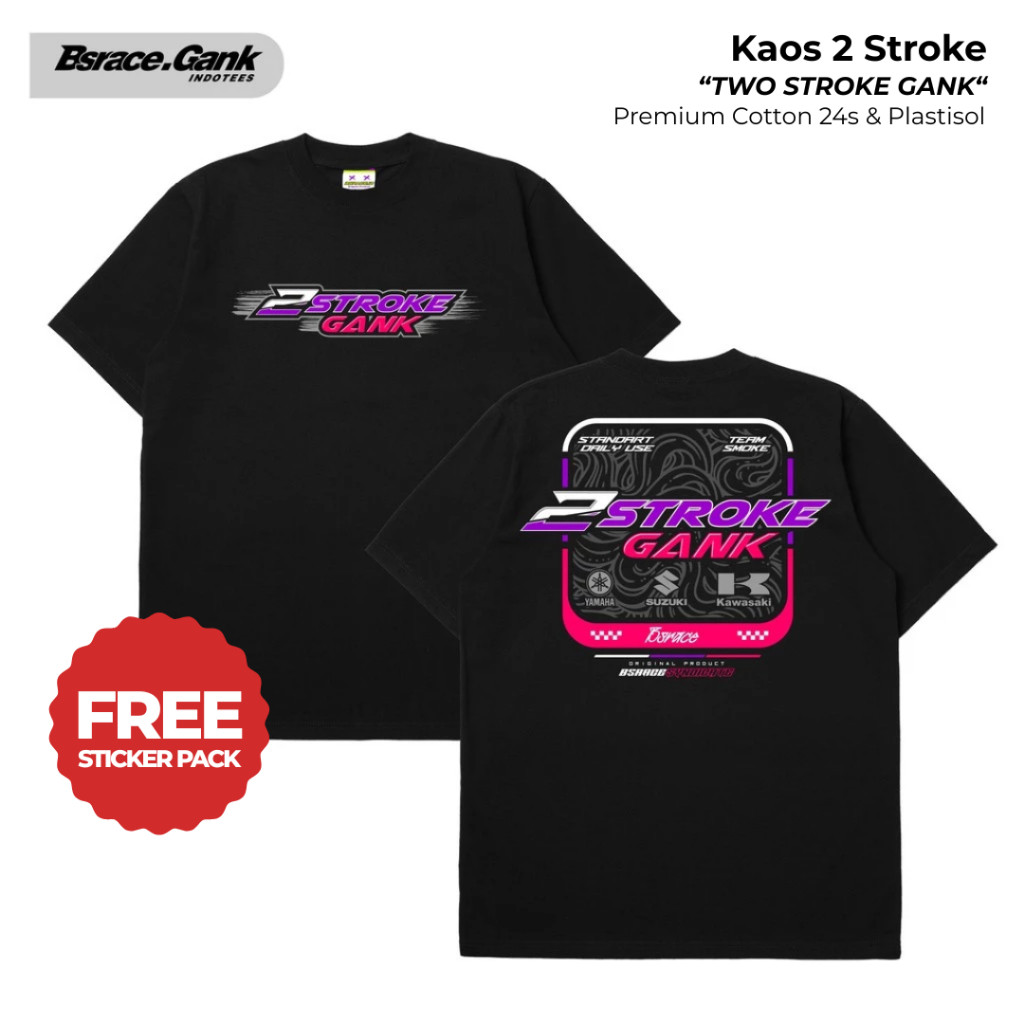 Kaos 2Stroke 2Tak Lovers Indonesia | Two Stroke T-Shirt Original