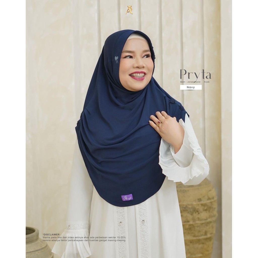 AR RAFI X OMA GALA - Pryta Hijab - Hijab Bergo Pet Antem Bahan Jersey Twist