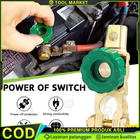 Pelindung Sakelar Pemutus Aki Mobil Universal Cut-off Switch Protector Battery Aksesoris Mobil Aki